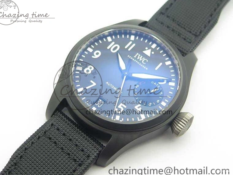 MIROTIME 0815 Big Pilot Real PR IW502001 Real Ceramic ZF 1:1 Best Edition On Black Calfskin Strap A51111 V Seasonal 7227